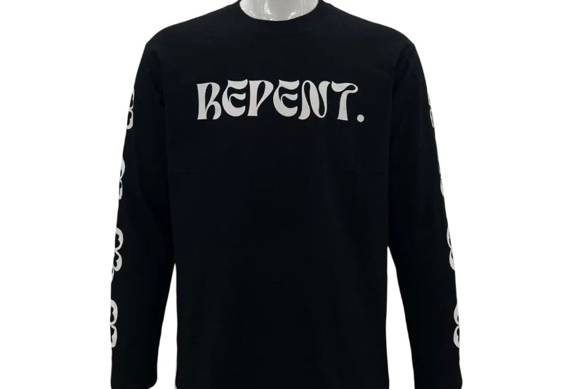 Repent Long-Sleeve Shirt Black