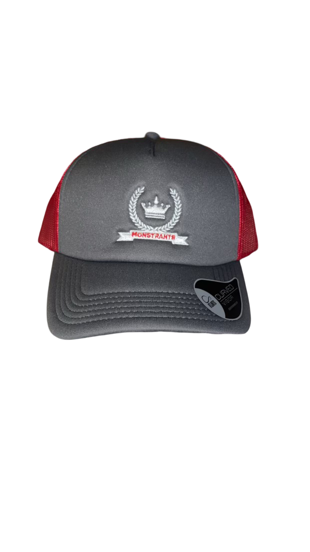 Monstrante Logo Trucker Cap - Red/Grey