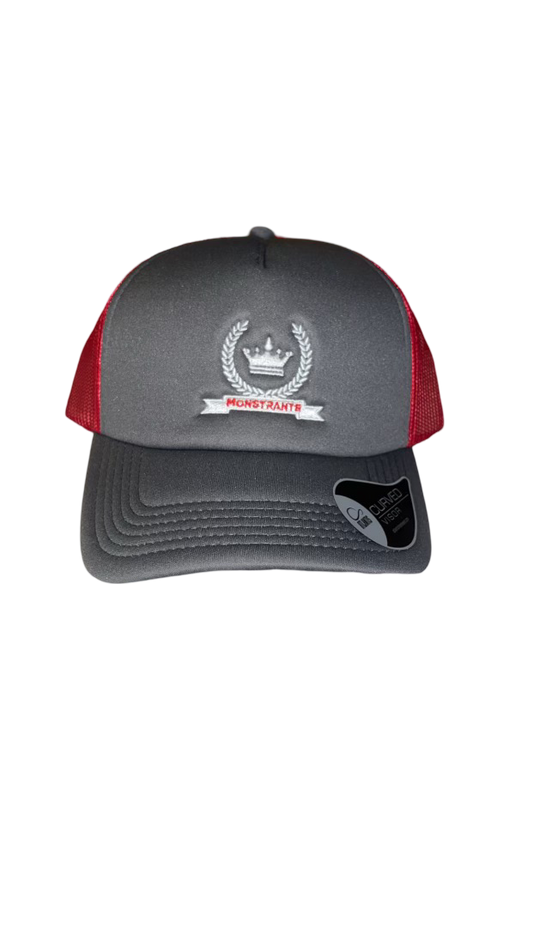 Monstrante Logo Trucker Cap - Red/Grey